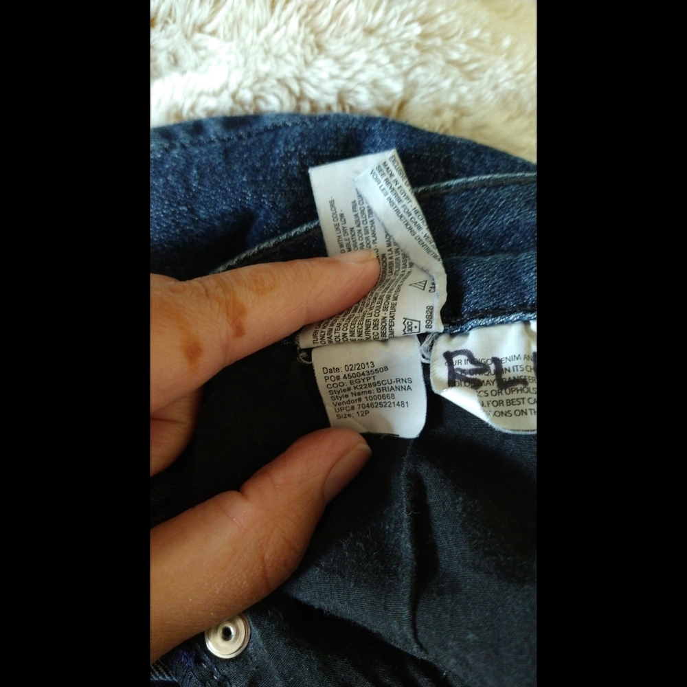 Gloria Vanderbilt Brianna Capri jeans for women 12p studded embellished - Picture 5 of 7
